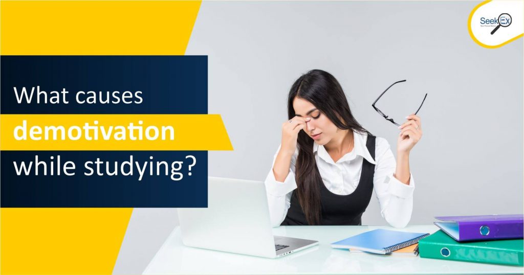 What causes demotivation while studying